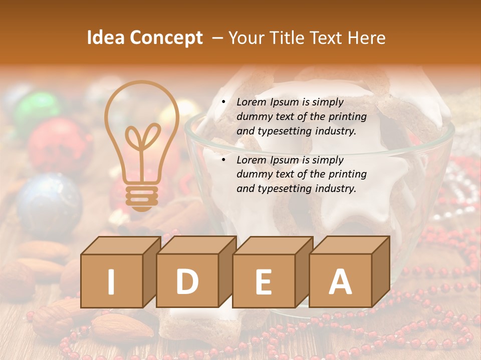 Snacks Background Traditional PowerPoint Template