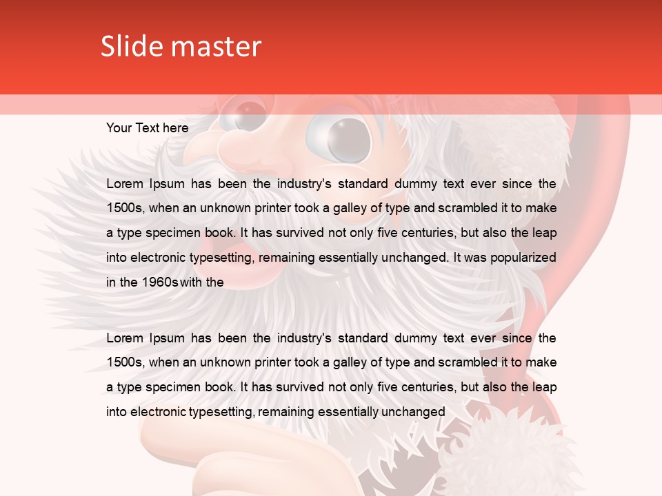 Placard Illustration Space PowerPoint Template