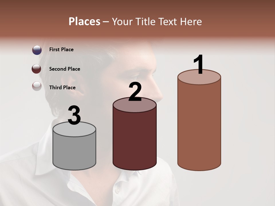 Caucasian Boy  PowerPoint Template