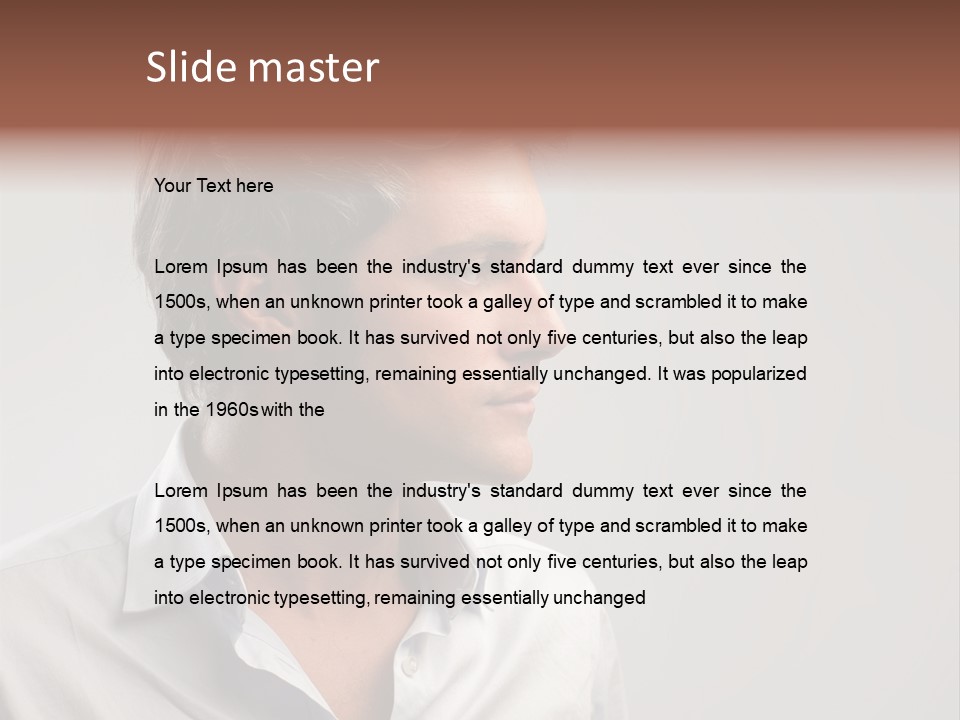 Caucasian Boy  PowerPoint Template