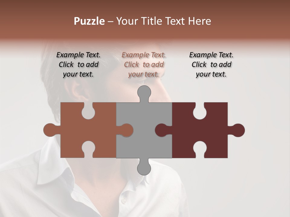 Caucasian Boy  PowerPoint Template