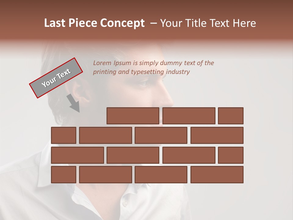 Caucasian Boy  PowerPoint Template