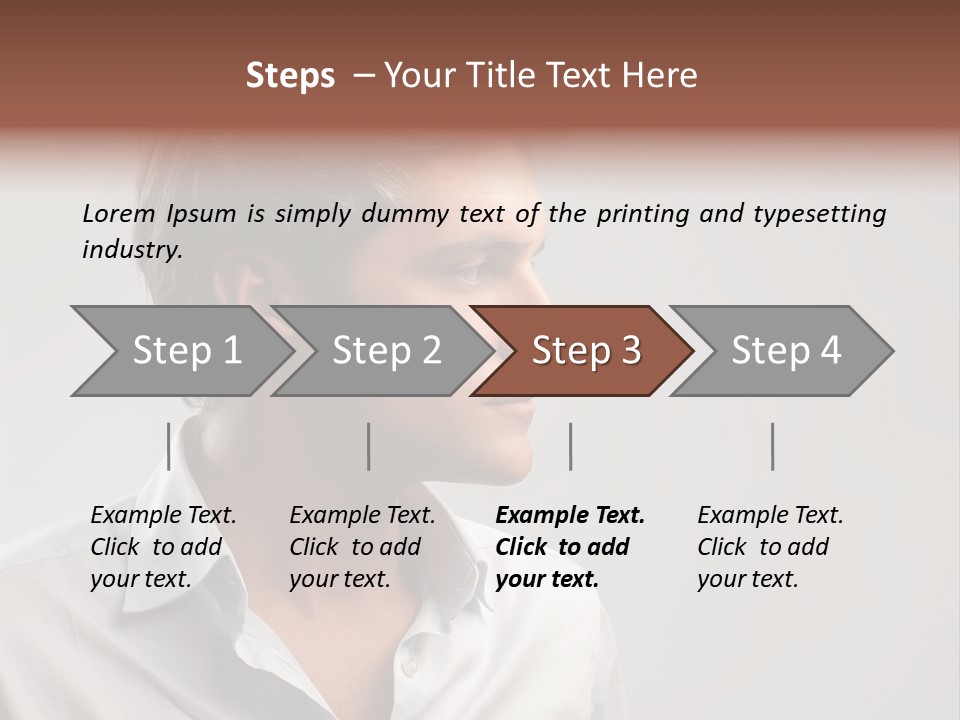 Caucasian Boy  PowerPoint Template