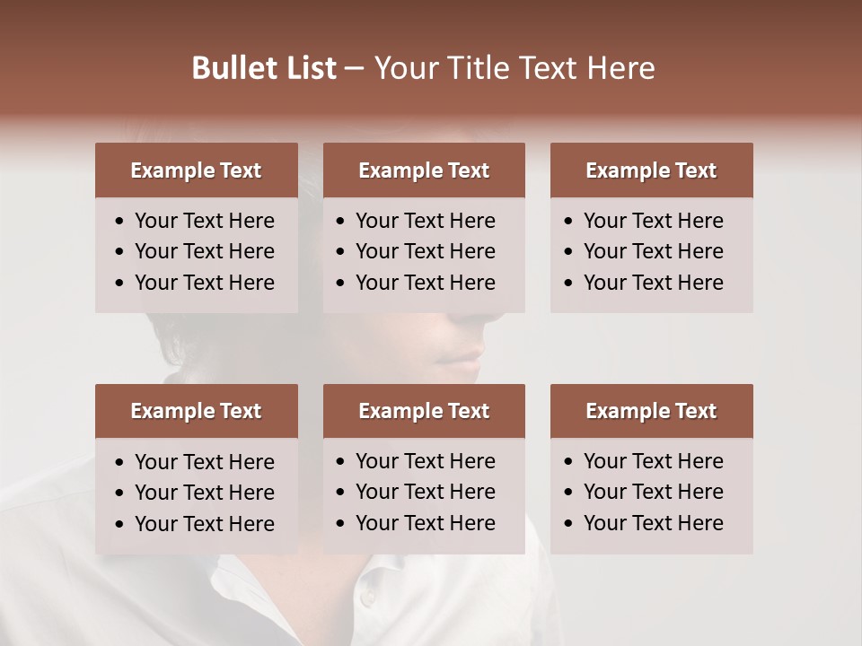 Caucasian Boy  PowerPoint Template