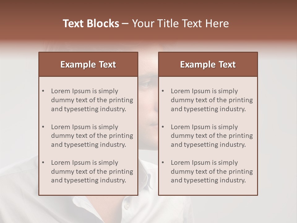Caucasian Boy  PowerPoint Template