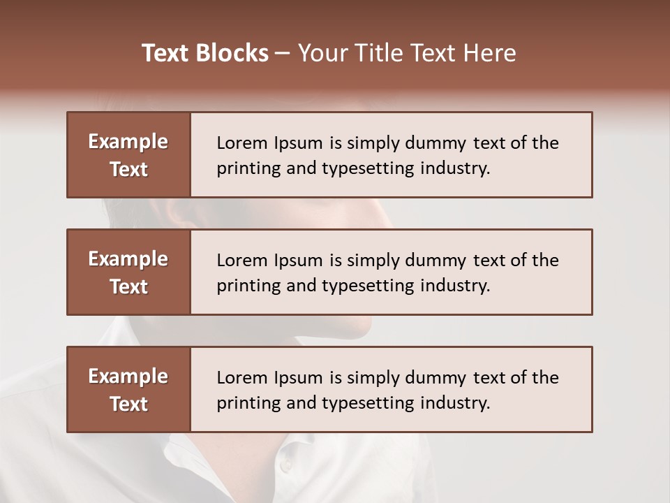 Caucasian Boy  PowerPoint Template