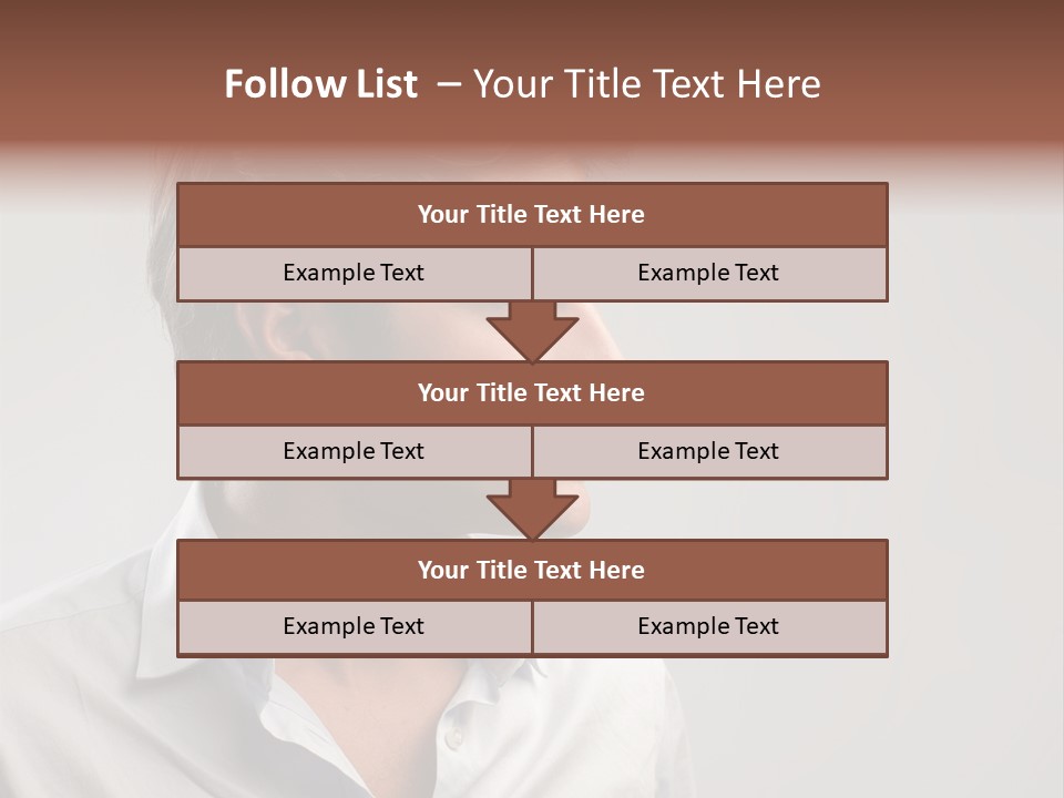 Caucasian Boy  PowerPoint Template