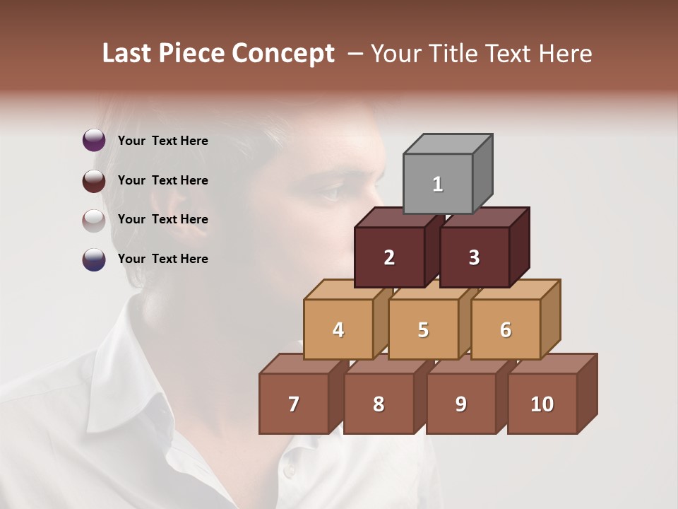 Caucasian Boy  PowerPoint Template