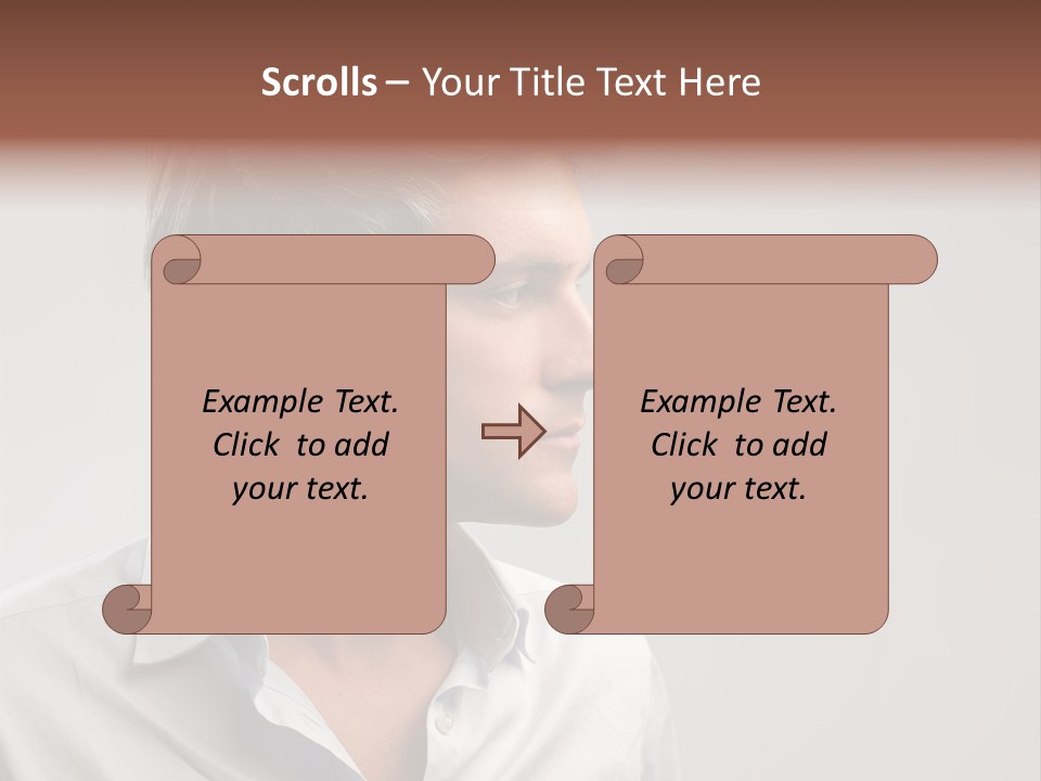 Caucasian Boy  PowerPoint Template
