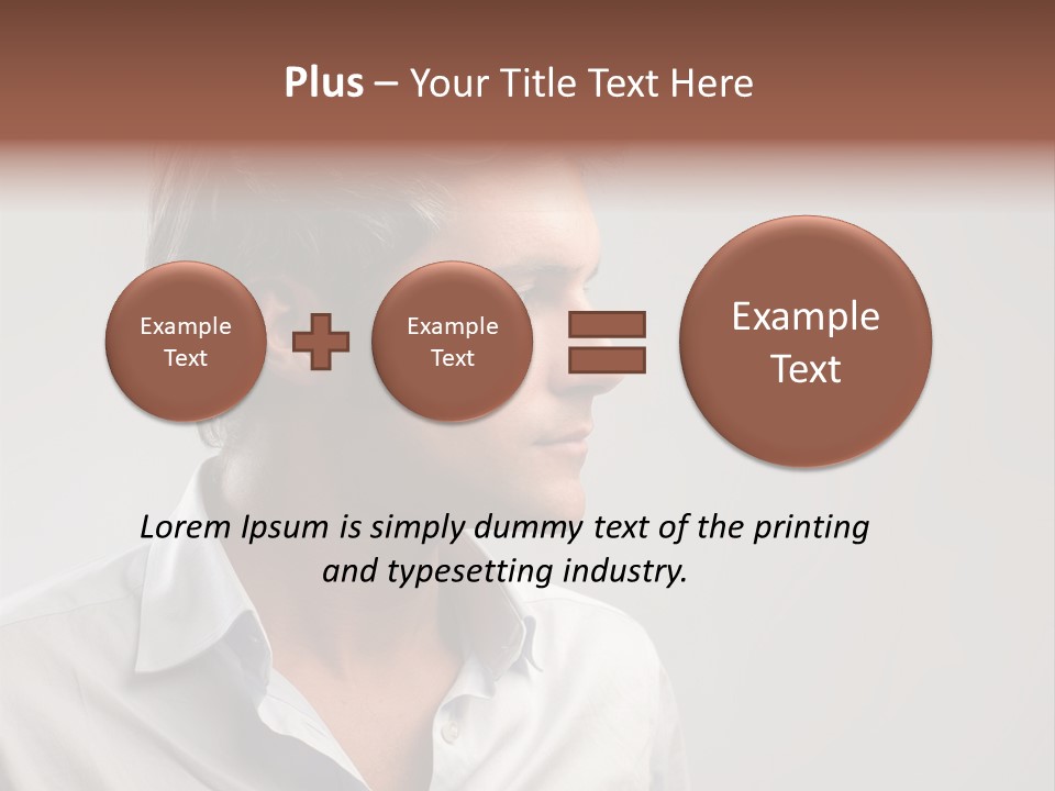 Caucasian Boy  PowerPoint Template