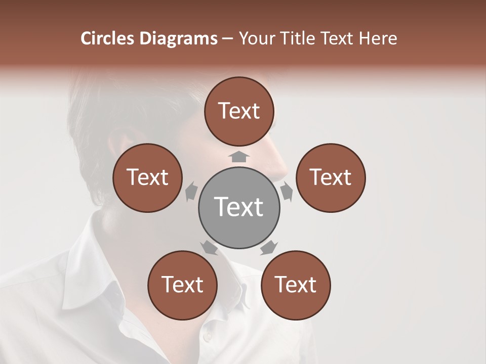 Caucasian Boy  PowerPoint Template