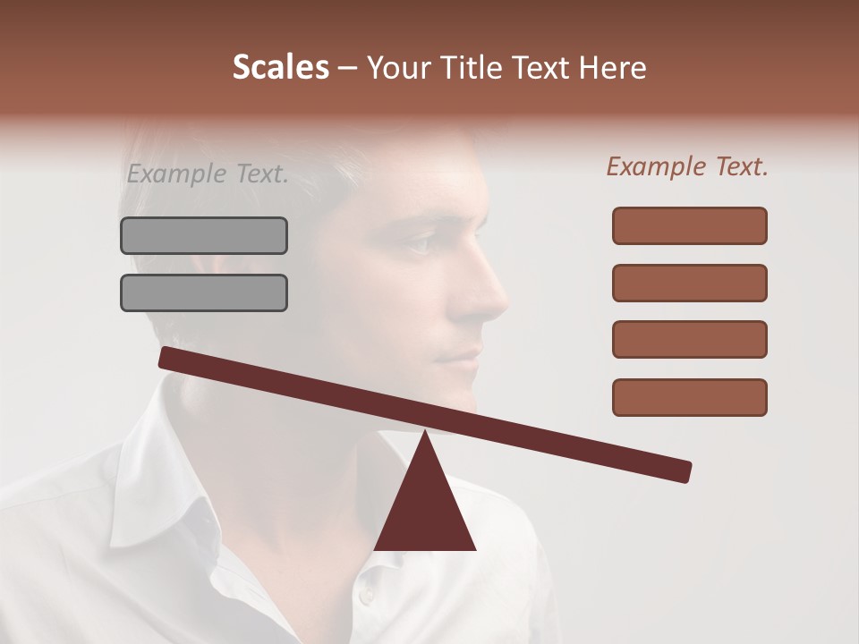 Caucasian Boy  PowerPoint Template