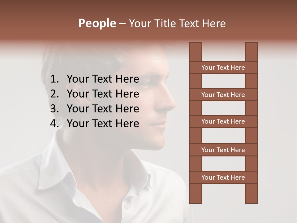 Caucasian Boy  PowerPoint Template