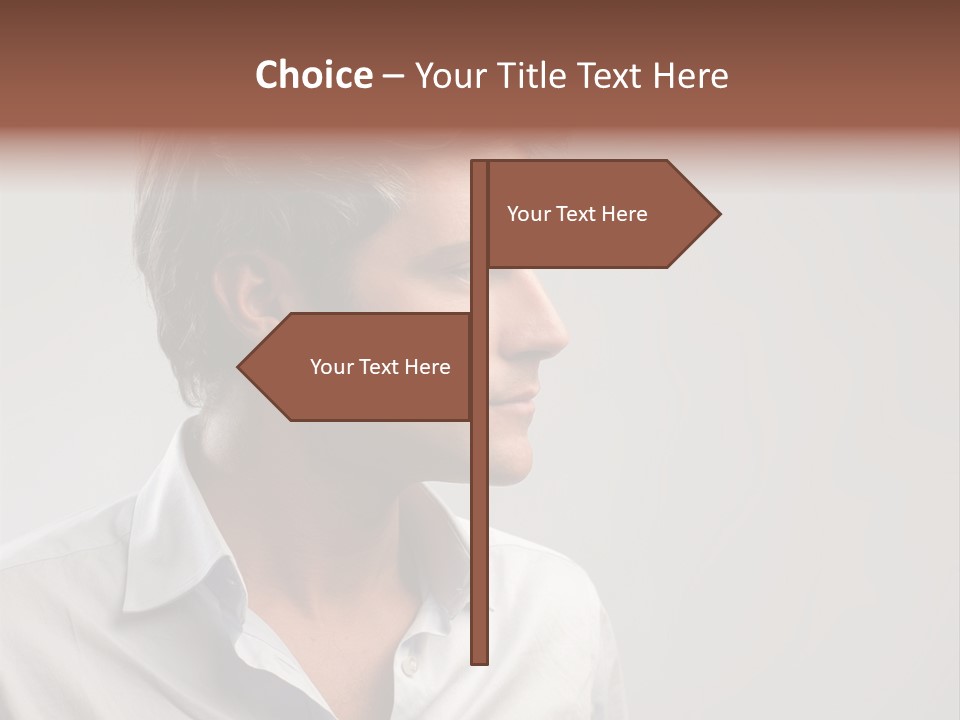 Caucasian Boy  PowerPoint Template