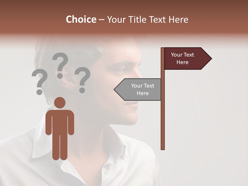 Caucasian Boy  PowerPoint Template