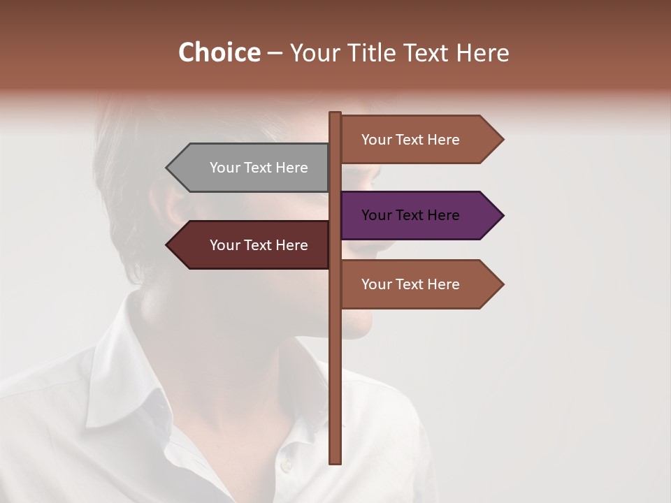 Caucasian Boy  PowerPoint Template