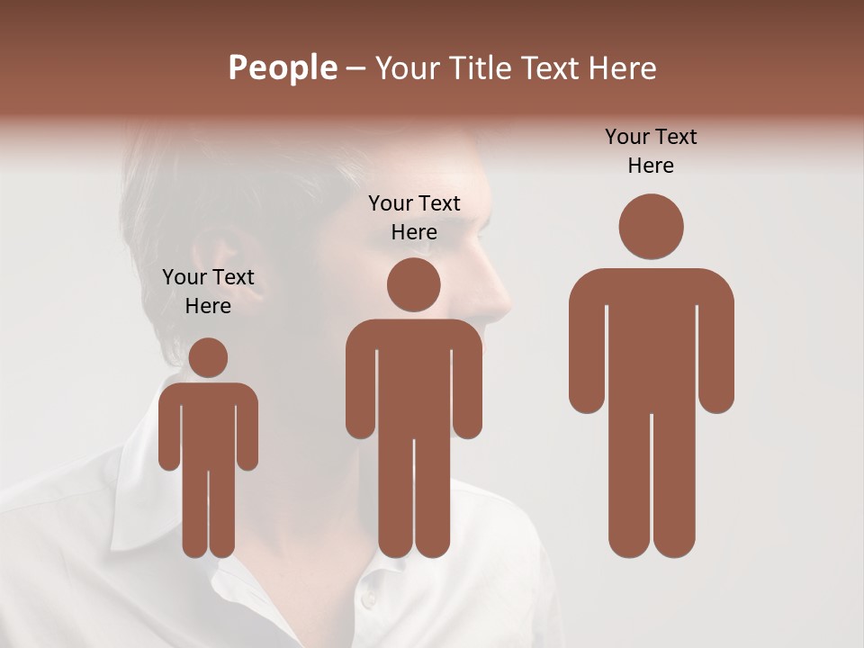 Caucasian Boy  PowerPoint Template