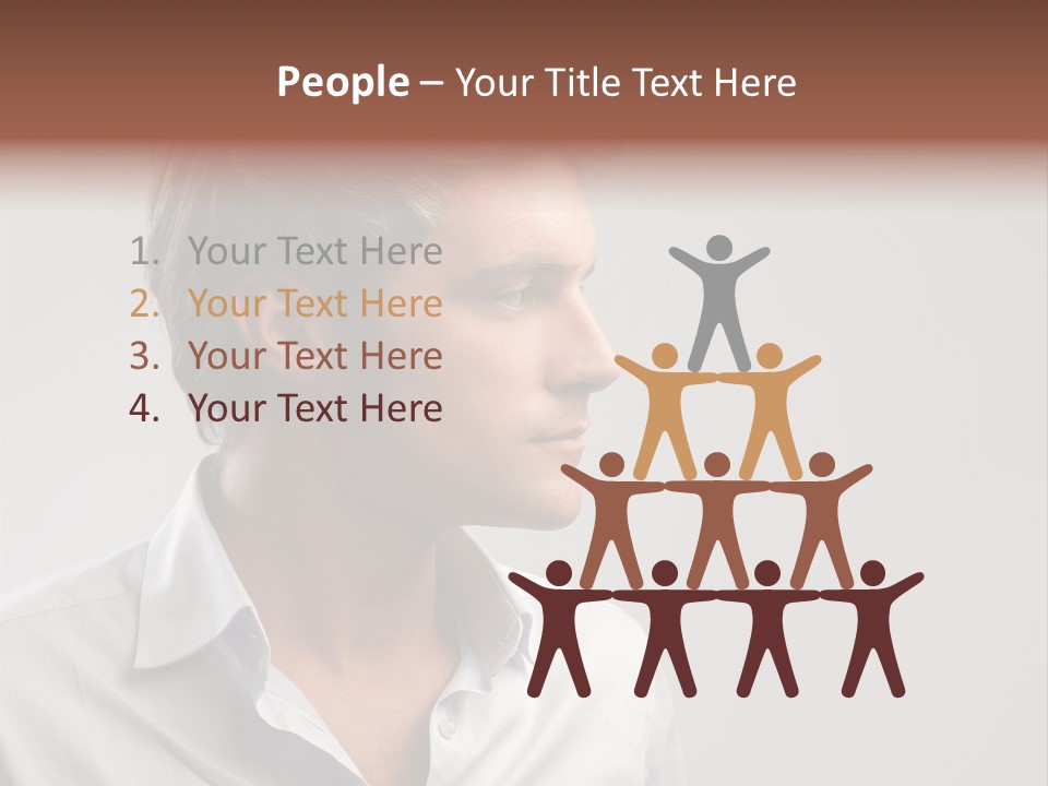 Caucasian Boy  PowerPoint Template