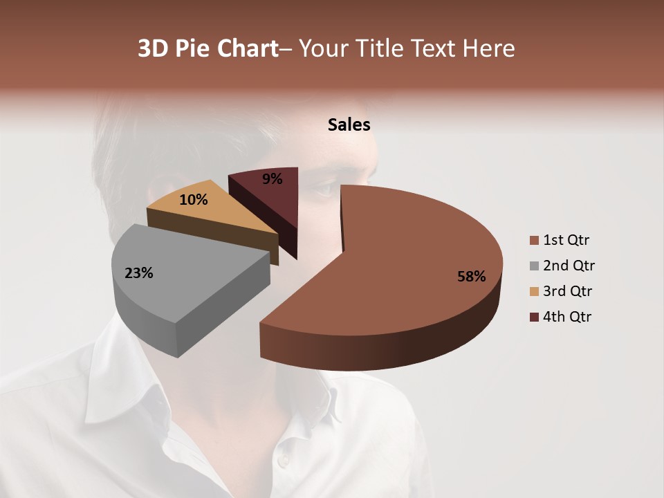 Caucasian Boy  PowerPoint Template