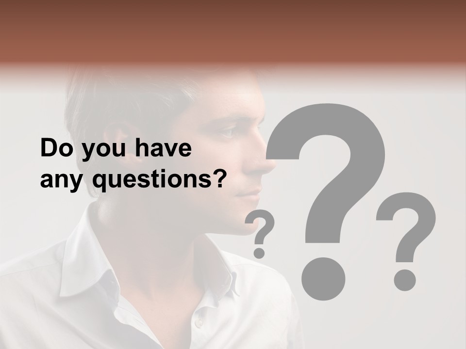 Caucasian Boy  PowerPoint Template