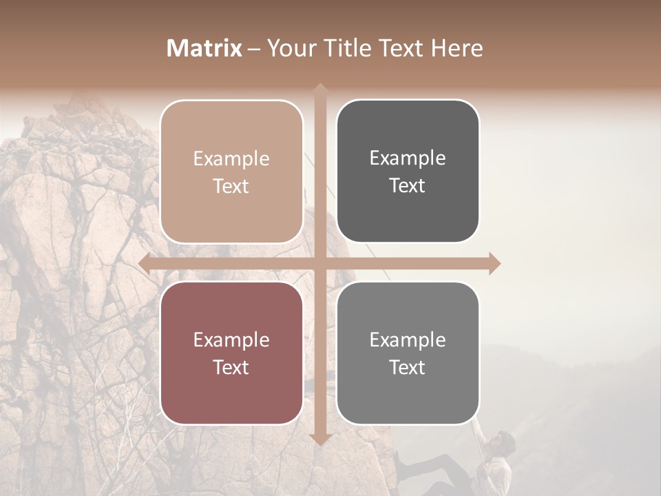 Danger Rope Climbing PowerPoint Template