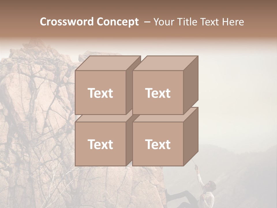 Danger Rope Climbing PowerPoint Template