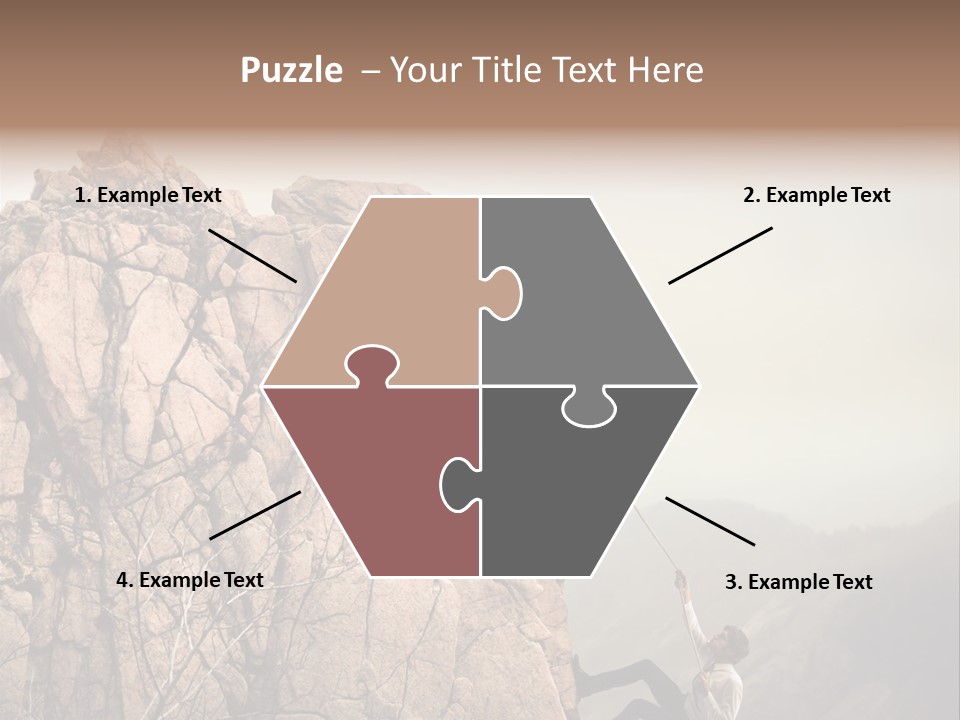 Danger Rope Climbing PowerPoint Template