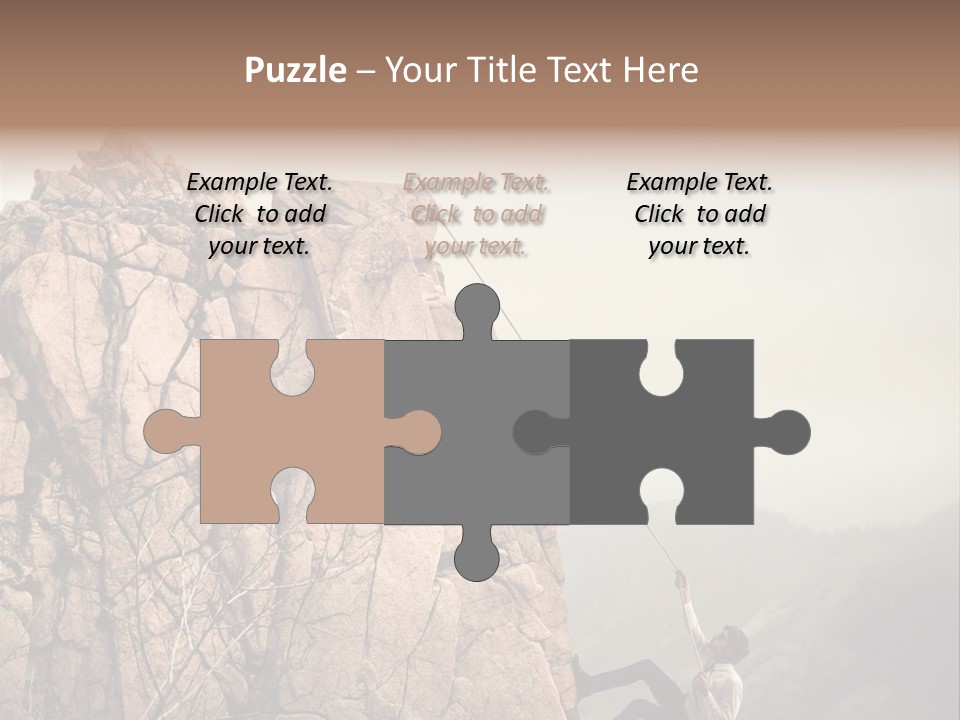 Danger Rope Climbing PowerPoint Template