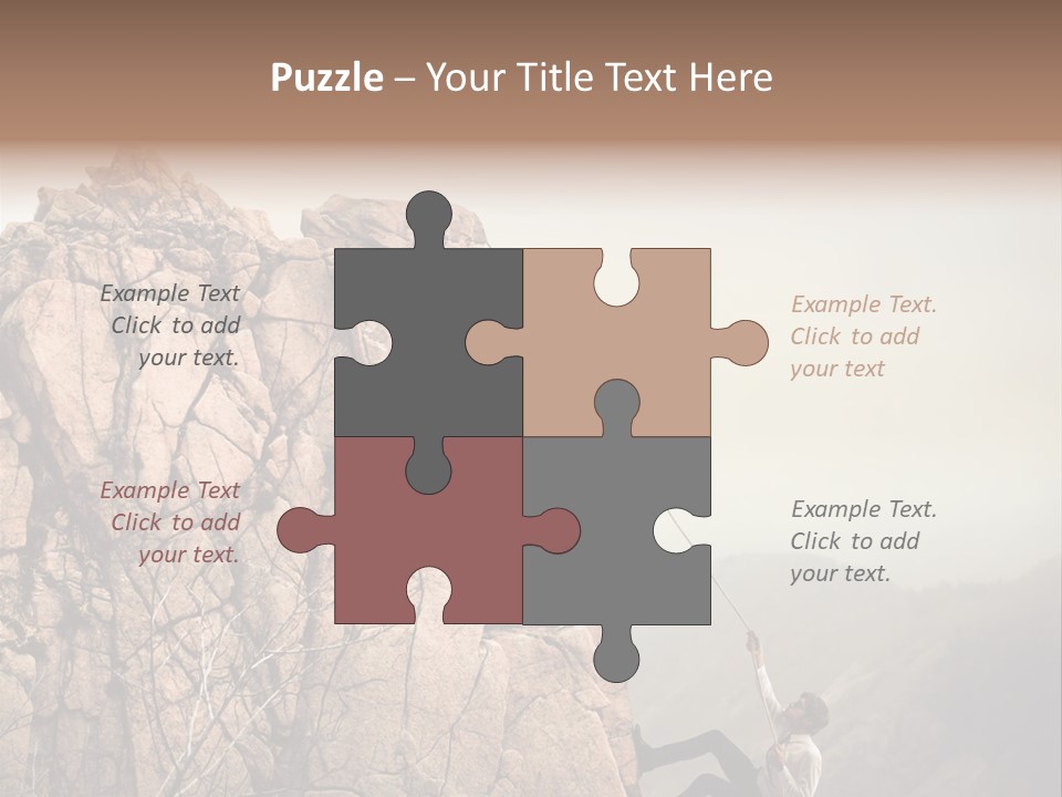 Danger Rope Climbing PowerPoint Template