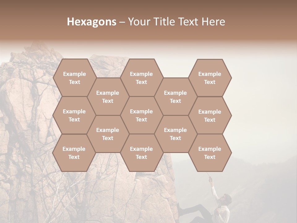 Danger Rope Climbing PowerPoint Template