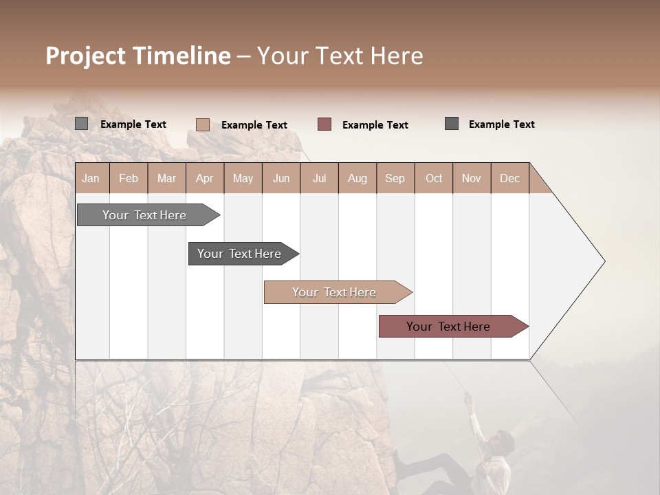 Danger Rope Climbing PowerPoint Template