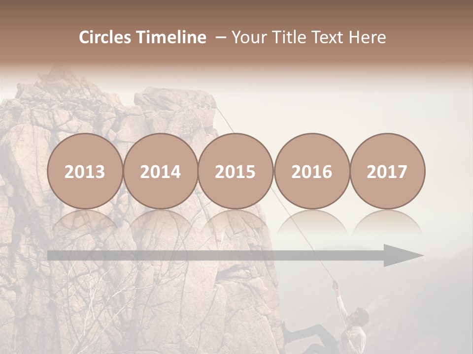 Danger Rope Climbing PowerPoint Template