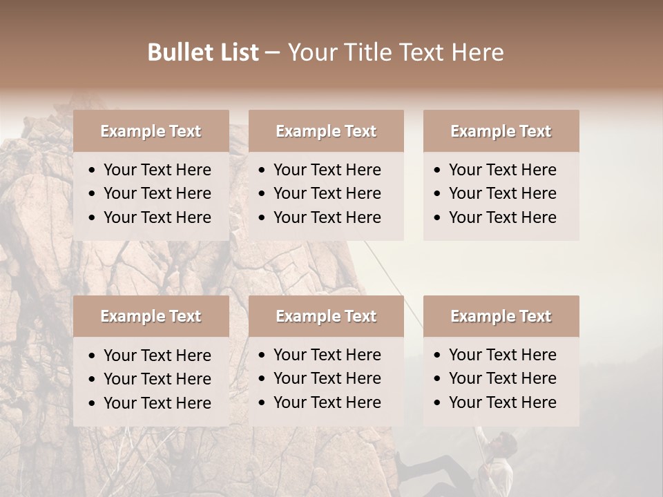 Danger Rope Climbing PowerPoint Template