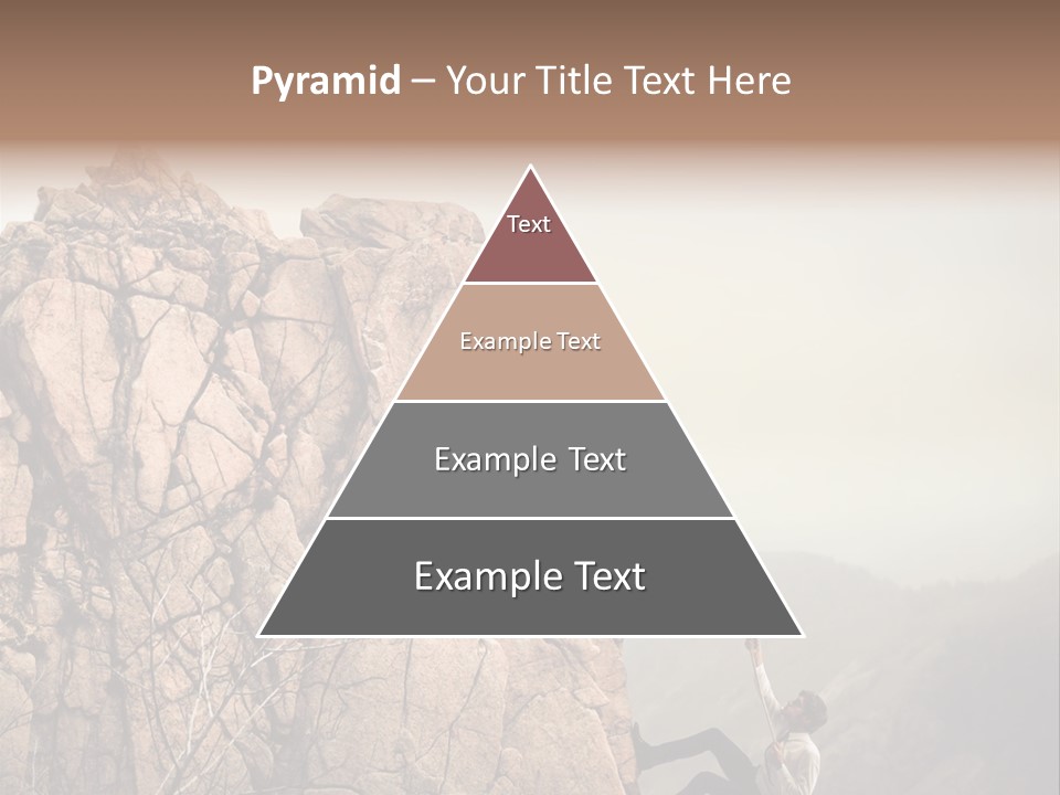 Danger Rope Climbing PowerPoint Template