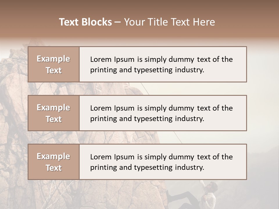 Danger Rope Climbing PowerPoint Template