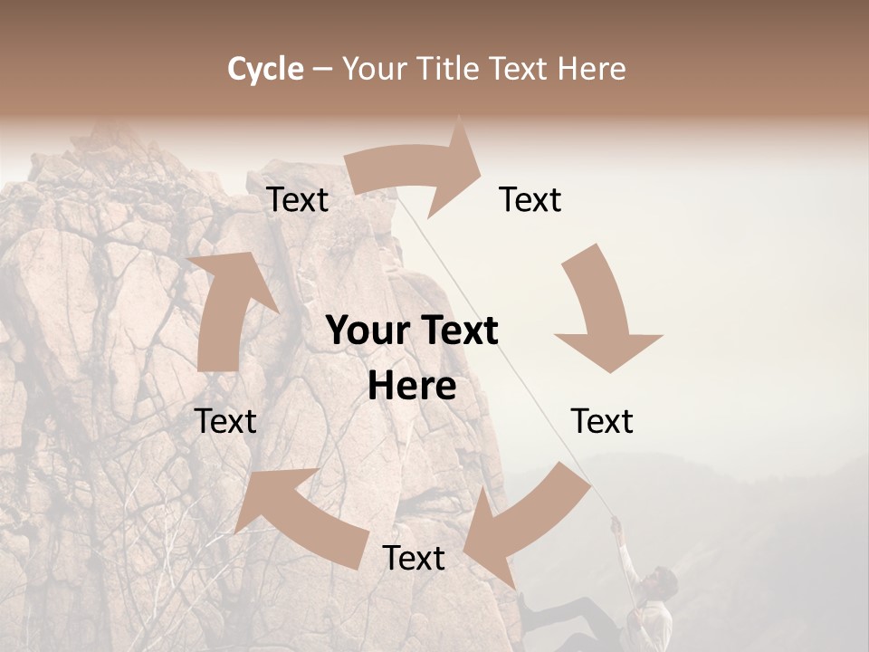 Danger Rope Climbing PowerPoint Template