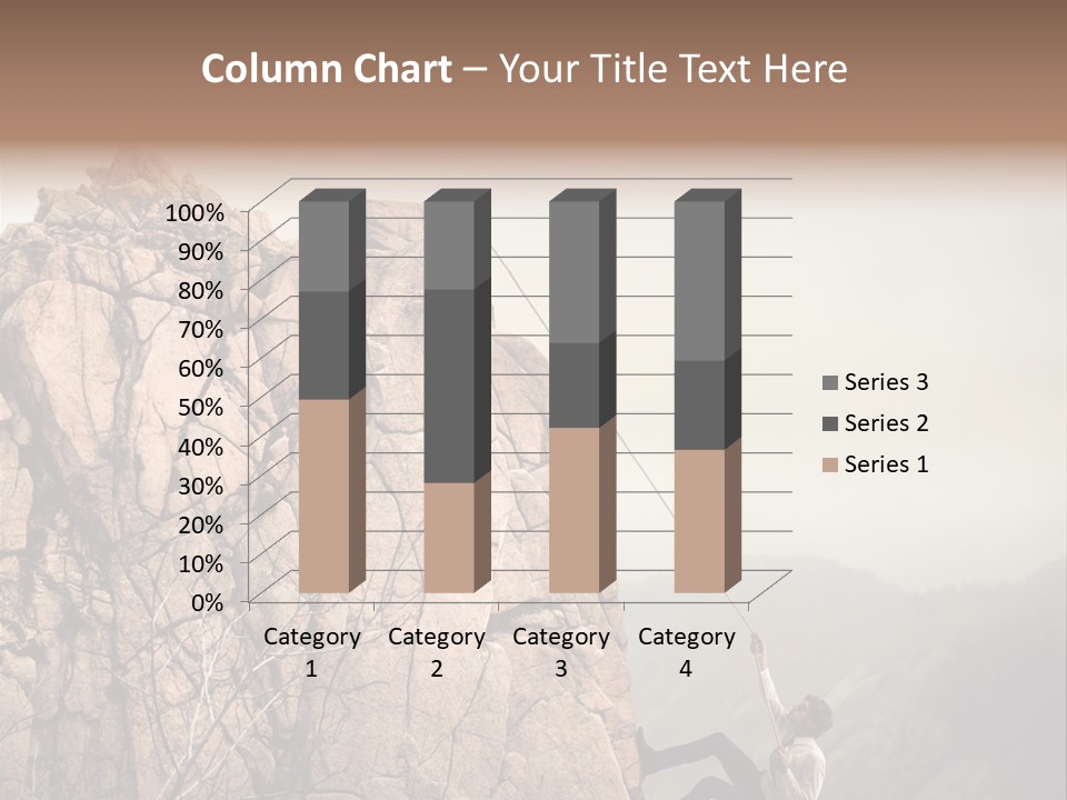 Danger Rope Climbing PowerPoint Template
