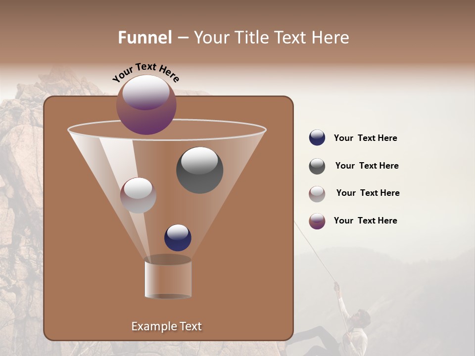 Danger Rope Climbing PowerPoint Template