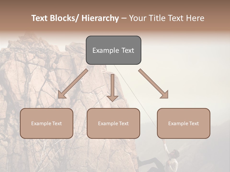 Danger Rope Climbing PowerPoint Template