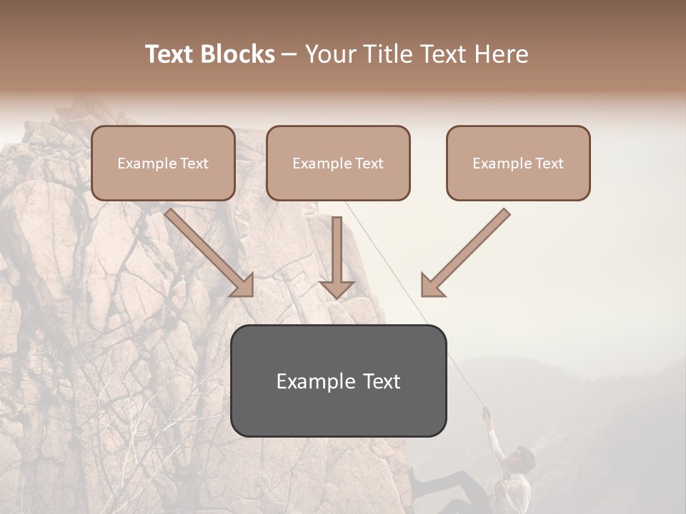 Danger Rope Climbing PowerPoint Template
