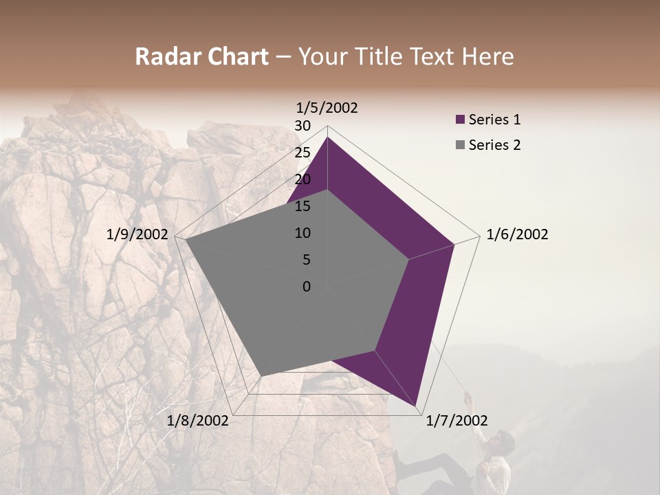 Danger Rope Climbing PowerPoint Template