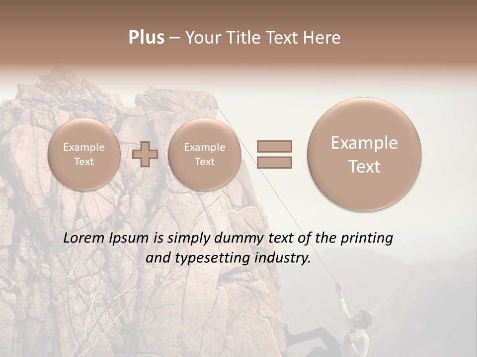 Danger Rope Climbing PowerPoint Template