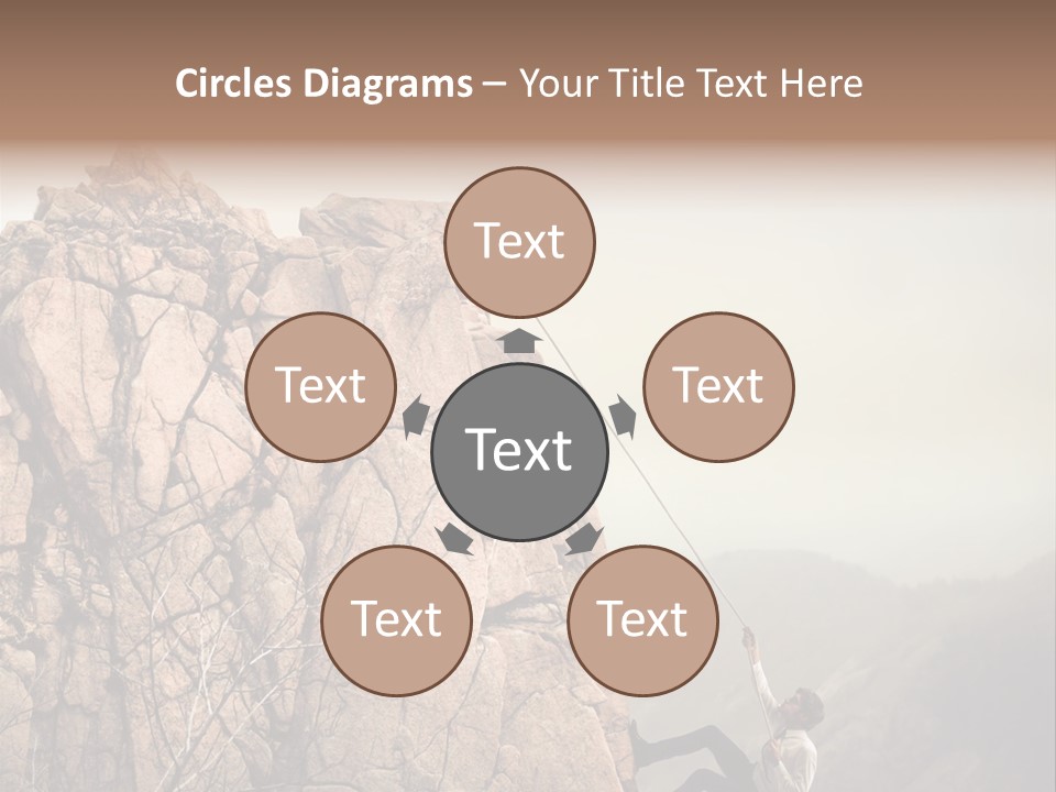 Danger Rope Climbing PowerPoint Template