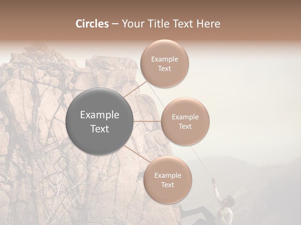 Danger Rope Climbing PowerPoint Template