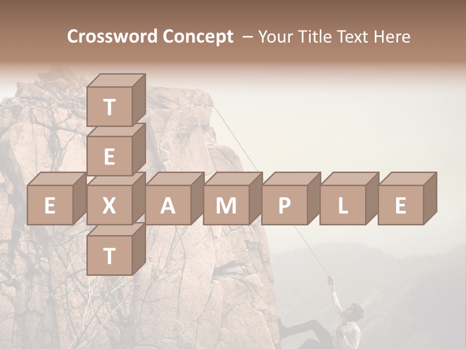 Danger Rope Climbing PowerPoint Template