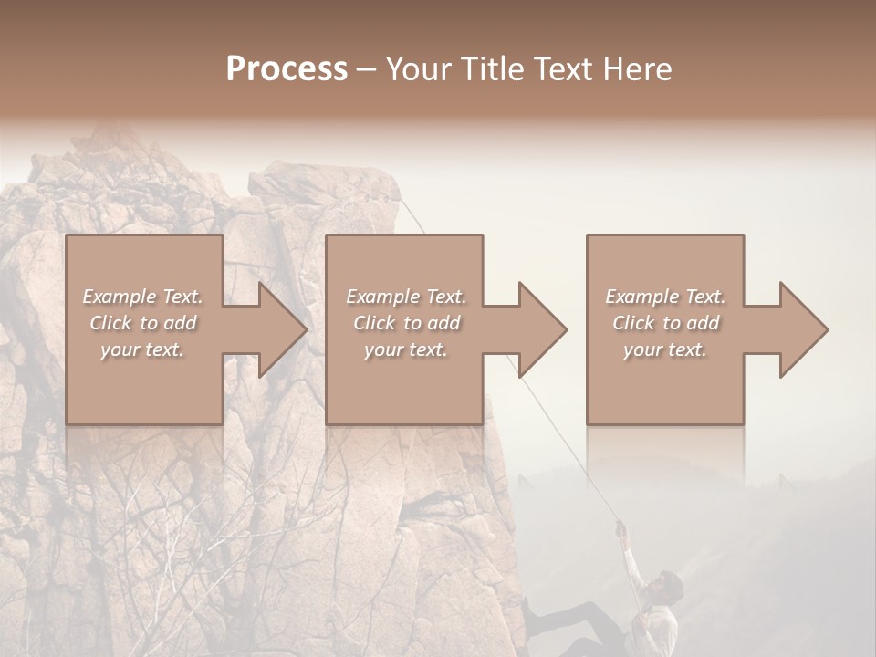 Danger Rope Climbing PowerPoint Template