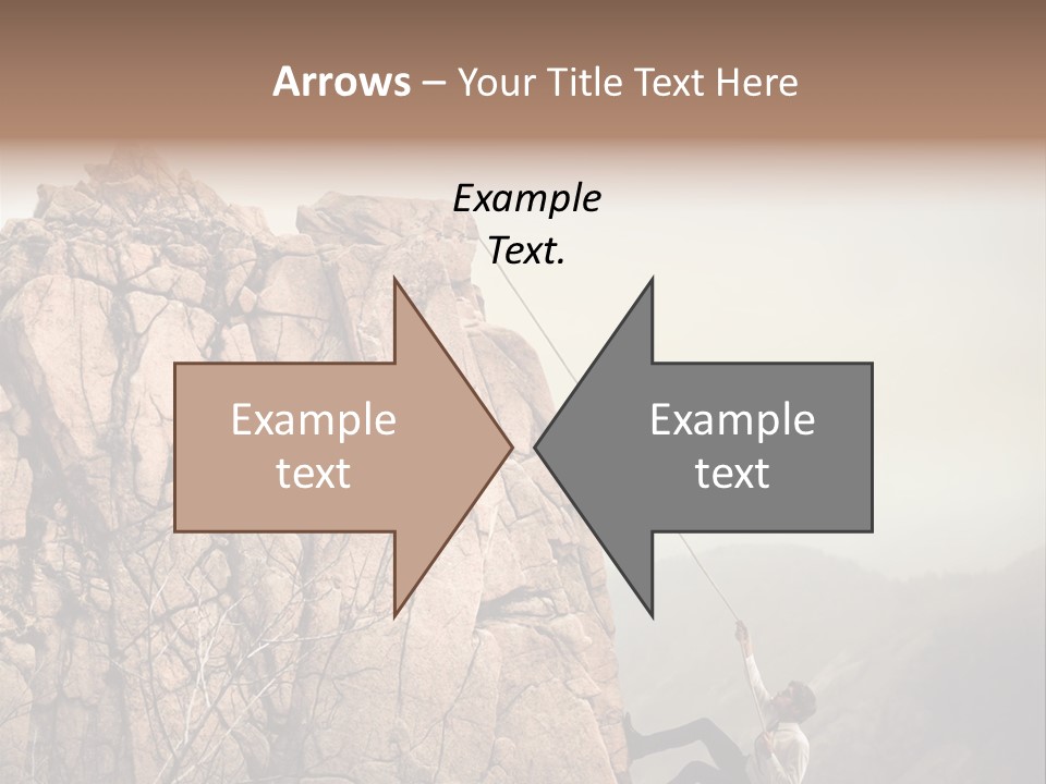 Danger Rope Climbing PowerPoint Template
