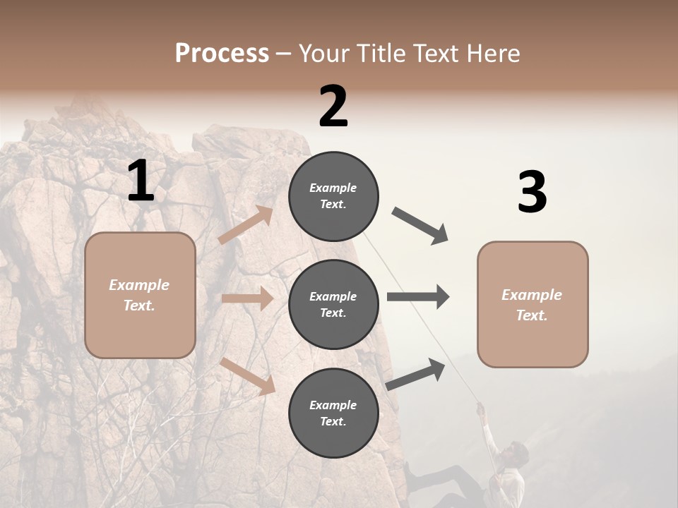 Danger Rope Climbing PowerPoint Template