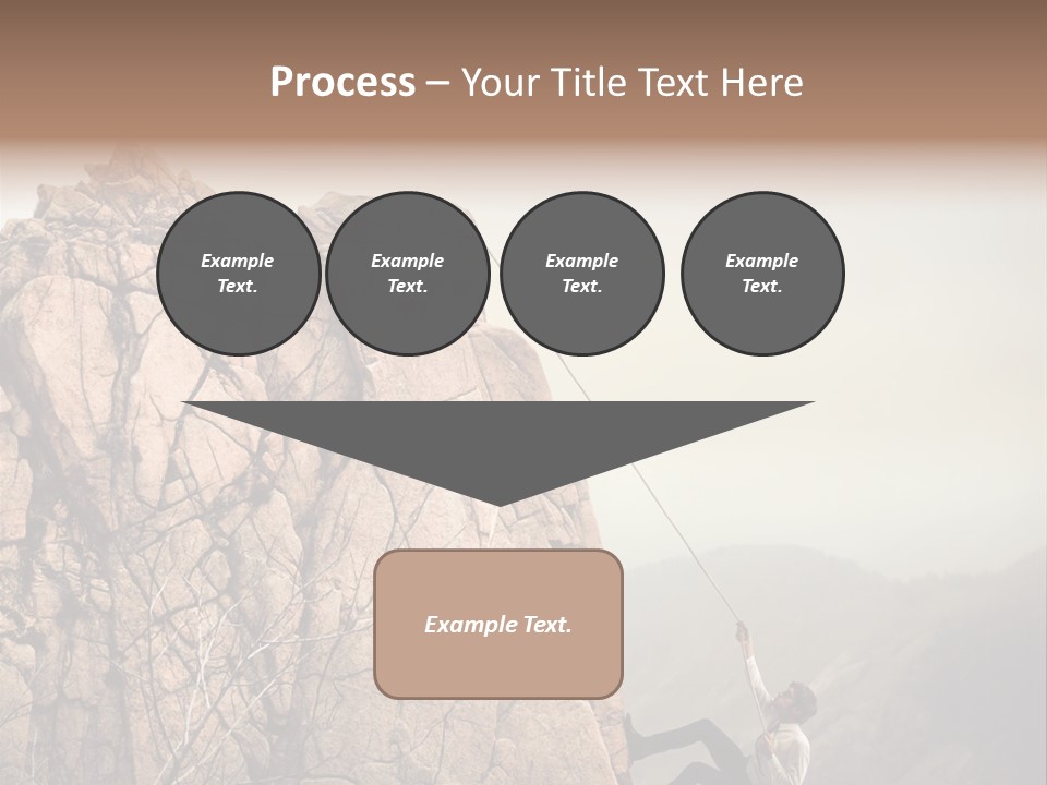Danger Rope Climbing PowerPoint Template