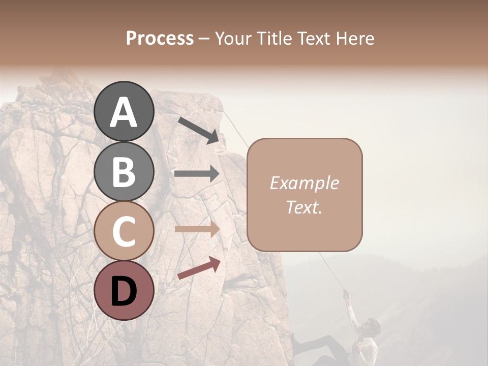 Danger Rope Climbing PowerPoint Template